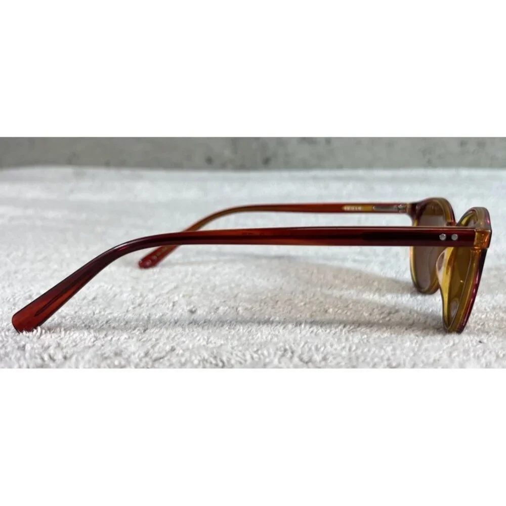 Eyebobs Case Closed 2419 77 Round Red Sunglasses Eyeglasses Readers 49-18 +1.00